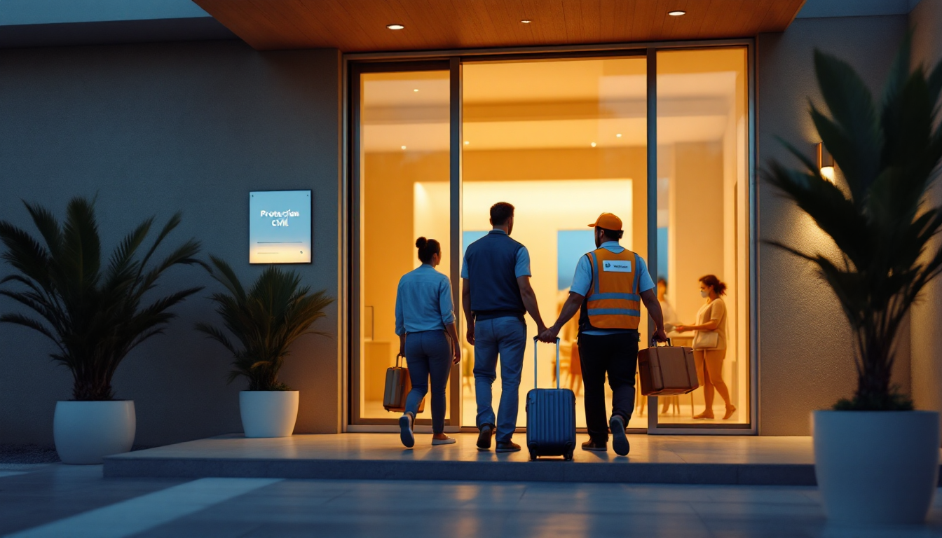 Short-term rental compliance inspection in a Mexican coastal city